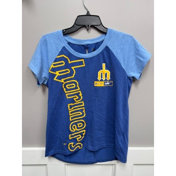 Nike Tops - Nike Seattle Mariners Cooperstown Collection Blue Raglan T-Shirt Womens Medium
